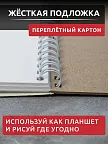 Фото 8 — Скетчбук для рисования с плотными листами на кольцах
