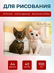 Фото 2 — Альбом для рисования детский а4 на спирали, 40 л 2 шт