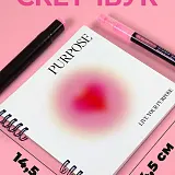 Скетчбук мини для рисования на спирали Сердце 50 листов Y2K