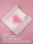 Фото 6 — Скетчбук для рисования на спирали Сердце 40 листов Y2K