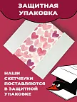 Фото 6 — Скетчбук для рисования квадратный на кольцах розовый Сердца