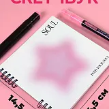 Скетчбук мини для рисования на спирали Звезда 50 листов Y2K