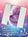 Фото 9 — Скетчбук для рисования квадратный на кольцах с котиками